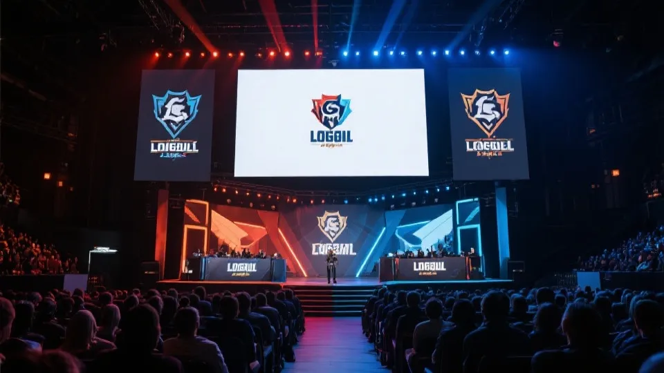 S16英雄联盟赛事直播舞台